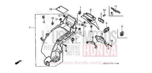 REAR FENDER ST1100M de 1991